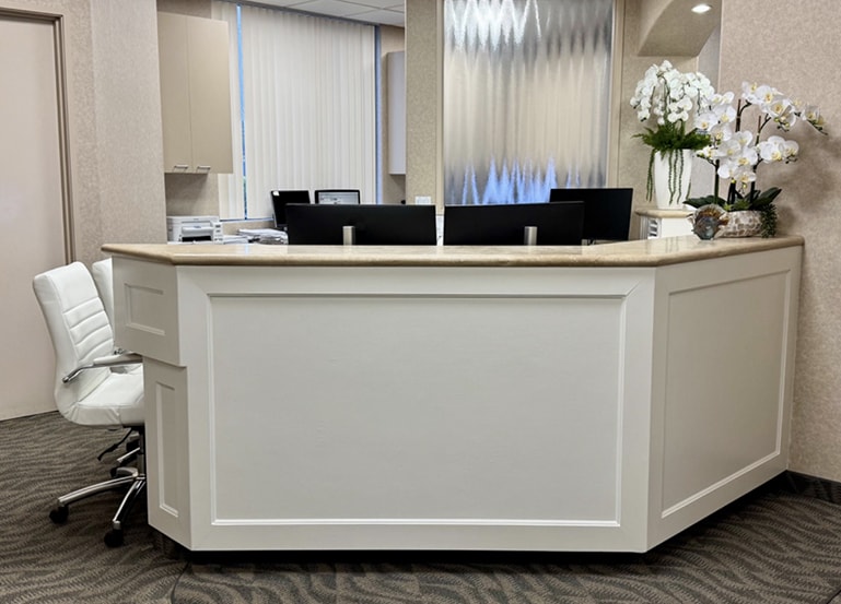 Reception desk